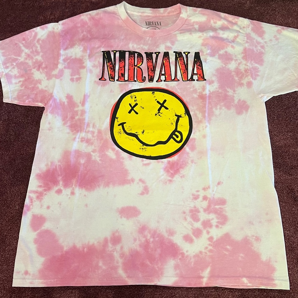 Nirvana Tye Dye Graphic t shirt Size L